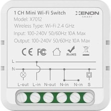 Asitan Tekli Wi-Fi Akıllı Anahtar (16A 220V Röle) Tek Çıkışlı Işık Şalteri Röle Modülü Mobil