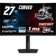 Asitan DMT007 27'' 180Hz 1ms Fhd HDMI Dp Hdr Low Blue Light Freesync Fast Va Curved Gaming Monitör