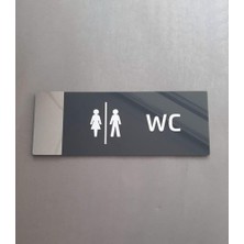 Asitan Smartad Aynalı Klasik Seri Wc Yönlendirme Tabelası
