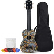 Asitan Soprano Ukulele Balık Desenli Kapak