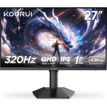 Asitan G2721E 27 Inç Monitör, 320Hz E-Spor Monitörü, Qhd 2560X1440 IPS,%100 Srgb, Adaptive-Sync, 2x Hd
