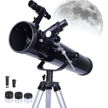 Asitan Astronomik Teleskop, 525X Büyütme Kapasitesi, 76 mm Mercek Açıklığı, 700 mm Odak Uzunluğu, Y