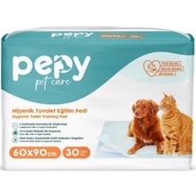 Asitan Pepy Hijyenik Yapışkanlı Tuvalet Eğitim Pedi Köpek ve Kedi Çiş Pedi 30 Adet