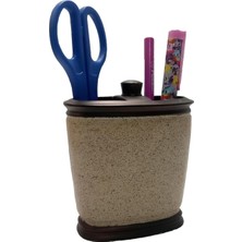 Asitan Kalemlik Bronz Kumlu Poliresin Ofis Gereci 10X12X5CM