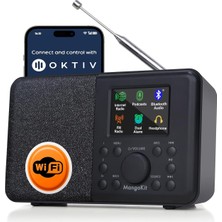 Asitan Mangokit SR10 Wifi Internet Radyosu, Podcast Oynatıcı, Bluetooth Hoparlör, Taşınabilir Fm Rady