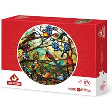 Asitan Orman Korosu 570 Parça Round Puzzle