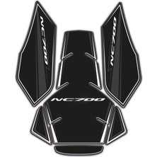 Asitan Honda NC700 - NC700X Uyumlu Tank Pad Set Siyah Gri