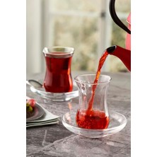 Asitan Paşabahçe Üsküdar Çay Seti 6'li, Çok Renkli