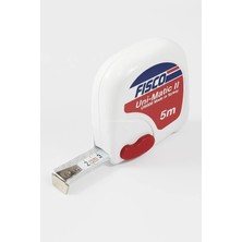 Asitan Proalet Çelik Şerit Metre, 5 Metre, 15 mm Genişlik, Otomatik Kilitli, Askılı, Dayanıklı Gövd