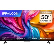 Asitan Iffalcon 50S55A 50 Inç QLED Smart Tv Fhd Hdr 10 Gaming Android Tv, Dolby Audio, Oyun Modu, Ince T