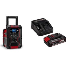Asitan Einhell Te-Cr 18 Li Dab+/fm/bt - Akülü Radyo (Akü ve Şarj Cihazı Değildir) + Einhell 18V 2,5 A