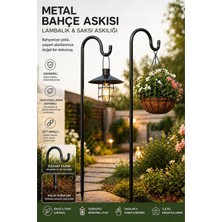 Asitan Metal Askılık Saksılık 115 Cm, Bahçe Askısı Çiçeklik Askısı, Solar Lamba Askılığı Ayd