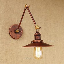 Asitan Mylights Retro Metal Bakır Eskitme Akrobat Aplik Duvar Lambası 23 cm En