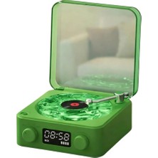 Asitan Nostalji Retro Plak Çalar Bluetooth Subwoofer 3D Ses | Taşınabilir Hoparlör, Aktif Amplifikasyon