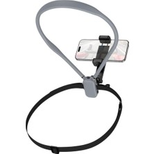 Asitan Ayarlanabilir Boyun Askılı Telefon Tutucu – Hands-Free Boyun Mount | 55–110 mm Uyumlu Mobil &
