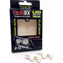 Asitan Femex Ampul Platinum T10 6smd 3030 Chipset Mercekli Seramik LED