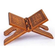 Asitan Konya Ahşap Rahle Yakmalı Ahşap Rahle (Küçük Boy - 45 Cm)