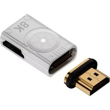 Asitan HDMI To HDMI 90 Derece Çevirici 8k Metal Çevirici Adaptör