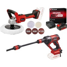 Asitan Hypresso 18/24-1 + Ce-Cp 18/180 Li E Akülü Basınçlı Yıkama Tabancası ve Polisaj Makinesi Seti