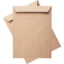 Asitan Torba Zarf Kraft 26X35 cm 90 gr 50 Adet Tek Ebat