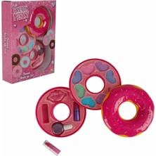 Asitan 2596 Donut Şekilli 2 Katlı Makyaj Güzellik Seti -Sunman