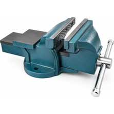 Asitan HD11100 Sabit Tabanlı 100 mm (10 Cm) Tezgah Mengenesi Turkuaz Renk Sabitleme Mengenesi