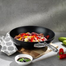 Asitan Schafer Gastronomie Master Granit Wok Tava 28CM-SIYAH