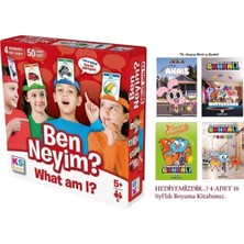 Asitan Ks Ben Neyim Aile Çocuk Eğlenceli Kutu Oyunu + Gumball Lisanslı Karekter Boyama Kitaplarımız He