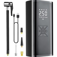Asitan Şarjlı Lastik Şişirme Hava Kompresörü - 150 Psı Geniş Hava Şişirme Kapasitesi, 6000 Mah Uzu
