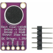 Asitan MAX9814 Amplikatörlü Analog Mikrofon Modülü Stabil Otomatik 60DB Kazanç Kontrol