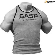 Gasp Ribbed T-Back Grey