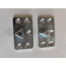 Asitan Metal Köşe Koltuk Birleştirici Aparatı Kapalı Yay Karşılığı 2 Adet (Sadece Takılan Kısı