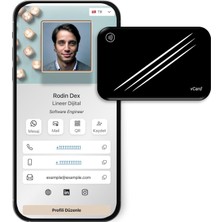 Asitan Lineer Dijital Nfc Digital Business Card - Nfc Dijital Kartvizit - VCARD001