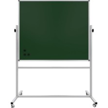Asitan Mıknatıslı Mobil Brifing 360° Dönerli Yeşil Yazı Tahtası 90X120CM