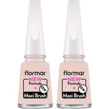 Asitan Flormar Nail Enamel Yüksek Pigmentli ve Parlak Bitişli Oje Fne 470 White Dream (2 Paketi)