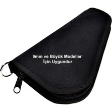 Asitan Fermuarlı Üçgen Kumaş Tabanca Çantası Full Modellere Uygun
