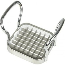 Asitan 5dm Metal Patates Kesici Sebze Meyve Dilimleyici Parçalayıcı Aparat, Paslanmaz Metal, 12 x 7 x 10