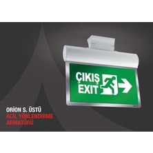 Asitan Arsel Orion AEB-30223-L Acil Çıkış Yönlendirme Armatürü Sürekli ve Kesintide 180 Dak. Yanan