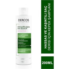 Asitan Dercos Anti-Pelliculaire Şampuan, Hassas ve Kaşıntılı Saç Derisi, 200 ml