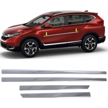 Asitan Melexı Honda Cr-V 2017-2022 Arası Için Krom Yan Kapı Koruma Çıtası 4 Kapı 4 Parça