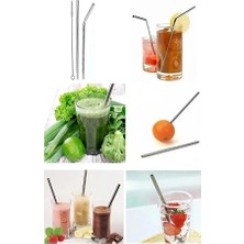 Asitan 2 Li Paslanmaz Çelik Pipet + Temizleme Fırçası