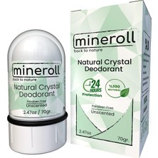 Asitan Doğal Kristal Deodorant - Vegan, Kokusuz, 24 Saat Koruma, Kadın ve Erkeler Için - Alum Taş, Min