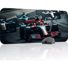Asitan F1 Gaming Mouse Pad Kauçuk Kaymaz Taban Mousepad (V3, 70X30 Xl)