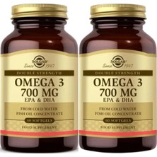 Asitan Omega 3 700 Mg Epa & Dha, Double Strength, 60 Softgel X2 Adet