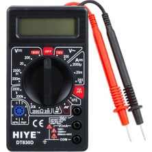 Asitan DT-830D Dijital Multimetre Ölçü Aleti - Siyah Kasa