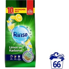 Asitan Rinso Toz Çamaşır Deterjanı Limon ve Karbonat Renkliler ve Beyazlar Için 10 kg