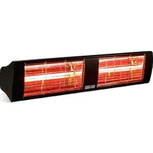 Asitan Supra GSS40 4000W IP55 Su Korumalı Dış Mekan Elektrikli Siyah Renk Infrared Isıtıcı