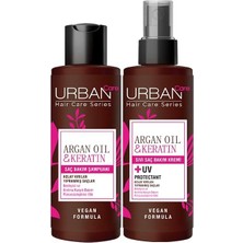 Asitan Şampuan 100 ml + Sıvı Saç Kremi 100 ml Argan Yağı &amp; Keratin 2'li Set