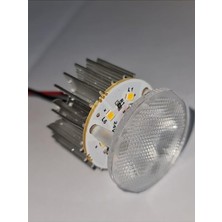 Asitan 50'li Paket 12V Tente Içi LED Armatür, Yuvarlak, Beyaz Işık 6500K