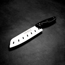 Asitan Kölüge: Santoku Şef Bıçağı | Geleneksel Japon Tarzı: Kes-Doğra-Dilimle - Paslanmaz Mutfak B